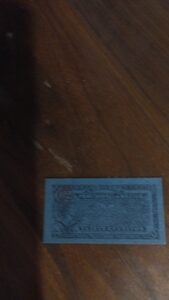 billete de coleccion veinte centavos bilimbique año 1910