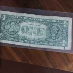 billete de coleccion one dollar washinton año 2013