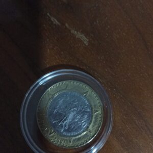 moneda de coleccion de veinte pesos fuego nuevo año 2001