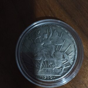 MONEDA DE COLECCION  UN PESO DEL CABALLITO DE PLATA AÑO 1910
