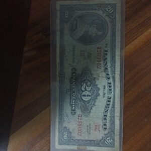 BILLETE DE COLECCION VEINTE PESOS LA CORREGIDORA AÑO 1970