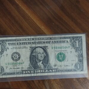 billete de coleccion one dollar washinton año 2009