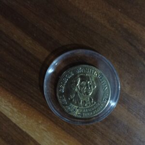 MONEDA DE COLECCION GEORGE WASHINTON ORO LAMINADO AÑO 1779