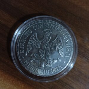 MONEDA DE COLECCION UN PESO DE PLATA MUERA HUERTA AÑO 1914