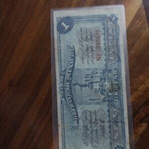 BILLETE DE COLECCION UN PESO SOBERANO DE MEXICO AÑO  1915