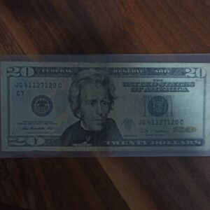 BILLETE DE COLECCION VEINTE DOLLAR JACKSON AÑO 2009