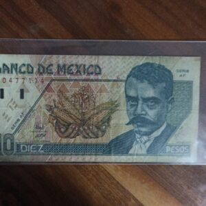 BILLETE DE COLECCION DIEZ PESOS EMILIANO ZAPATA AÑO 1996