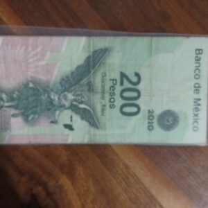 BILLETE DE COLECCION DOS CIENTOS PESOS BICENTENARIO DE LA INDEPÑENDENCIA DE MEXICO SERIE A AÑO 2010