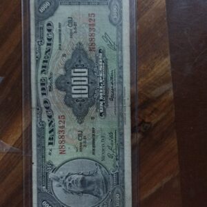 BILLETE DE COLECCION MIL PESOS CUAUHTEMOC AÑO 1977