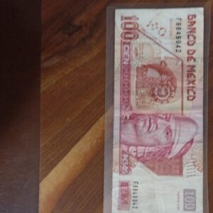 BILLETE DE COLECCION CIEN PESOS NEZAHUALCOYOC AÑO 2005