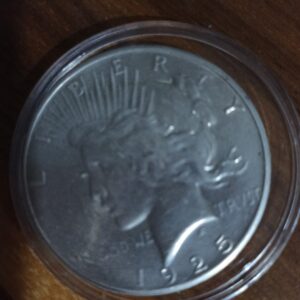 MONEDA DE COLECCION ONE DOLLAR PEACE DE PLATA AÑO 1925 26.7 GRAMOS