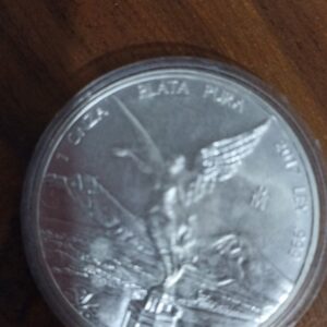 MONEDA DE COLECCION ONZA ANGEL DE LA INDEPENDENCIA PLATA PURA AÑO 2017