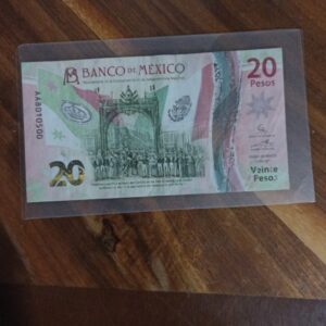 BILLETE DE COLECCION VEINTE PESOS ENTRADA SOLEMNE DEL EJERCITO AÑO 2021