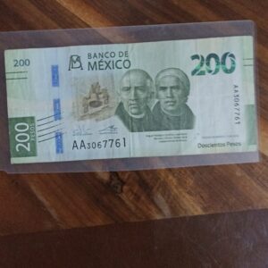 BILLETE DE COLECCION DOS CIENTOS PESOS HIDALGO Y MORELOS DOBLE AA AÑO 2018
