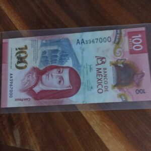 BILLETE DE COLECCION CIEN PESOS SOR JUANA AÑO 2020