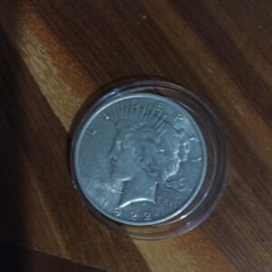 MONEDA DE COLECCION ONE DOLAR PEACE DE PLATA AÑO 1922