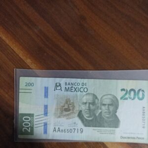 BILLETE DE COLECCION DOS CIENTOS PESOS HIDALGO Y MORELOS DOBLR AA AÑO 2018