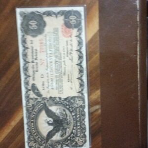 BILLETE DE COLECCION CINCUENTA PESOS OBLIGACION PROVISIONAL DEL ERARIO FEDERAL AÑO 1914