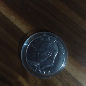 MONEDA DE COLECCION ONE DOLAR COBRE NIQUELADO EISENHOWER AÑO 1972