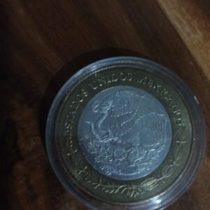 MONEDA DE COLECCION  CIEN PESOS CENTRO DE PLATA BAJA CALIFORNIA AÑO 2005