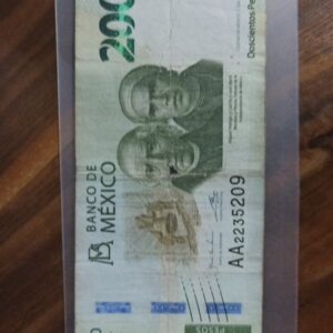 BILLETE DE COLECCION DOS CIENTOS PESOS HIDALGO Y MORELOS SERIE DOBLE AA AÑO 2018
