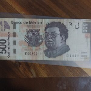 BILLETE DE COLECCION QUINIENTOS PESOS FRIDA KALO Y DIEGO SERIE DOBLE AA AÑO 2012