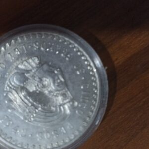 MONEDA DE COLECCION CINCO PESOS CUAUHTEMOC DE PLATA AÑO 1948
