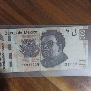 BILLETE DE COLECCION  QUINIENTOS PESOS DIEGO RIVERA SERIE A AÑO 2010