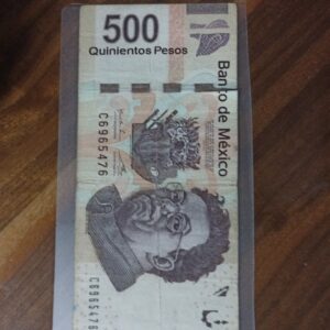 BILLETE DE COLECCION QUINIENTOS PESOS DIEGO RIVERA SERIE DOBLE AA AÑO 2012